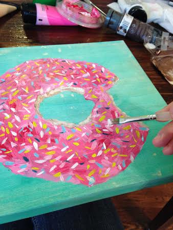 Painting of a Doughnut by Paper & Fox