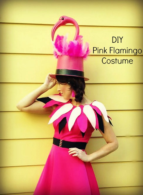 DIY Pink Flamingo Costume| Paper and Fox