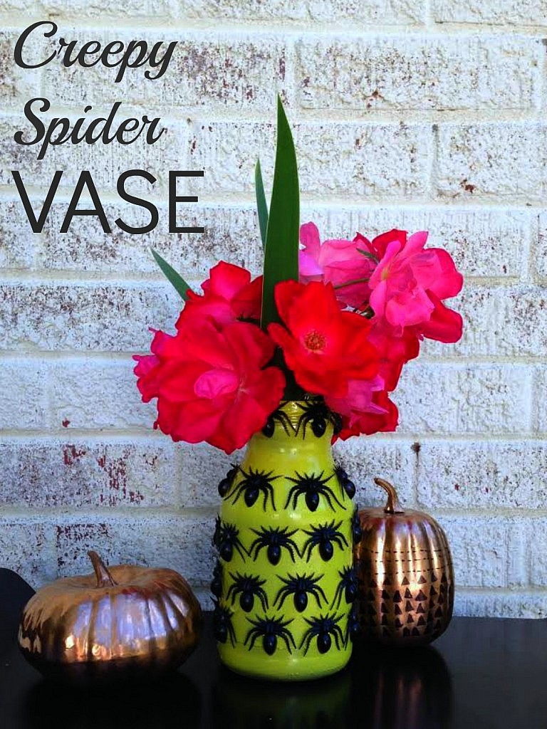 Spider Vase/ easy diy Halloween decor