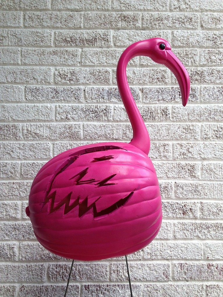 Pink Flamingo Pumpkin by Paper and Fox