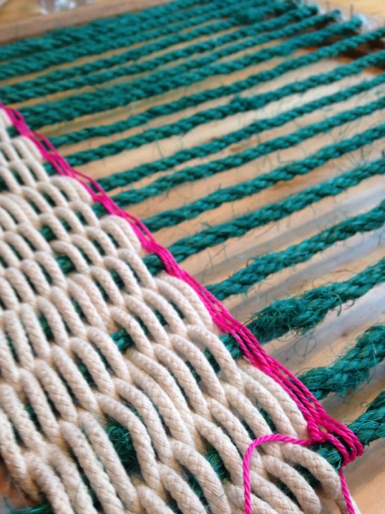 weaving rope and thread