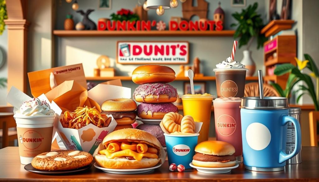 Dunkin Donuts breakfast menu regions