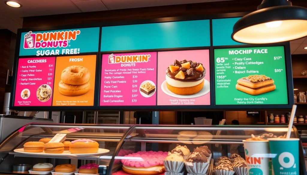 Dunkin Donuts sugar-free menu prices