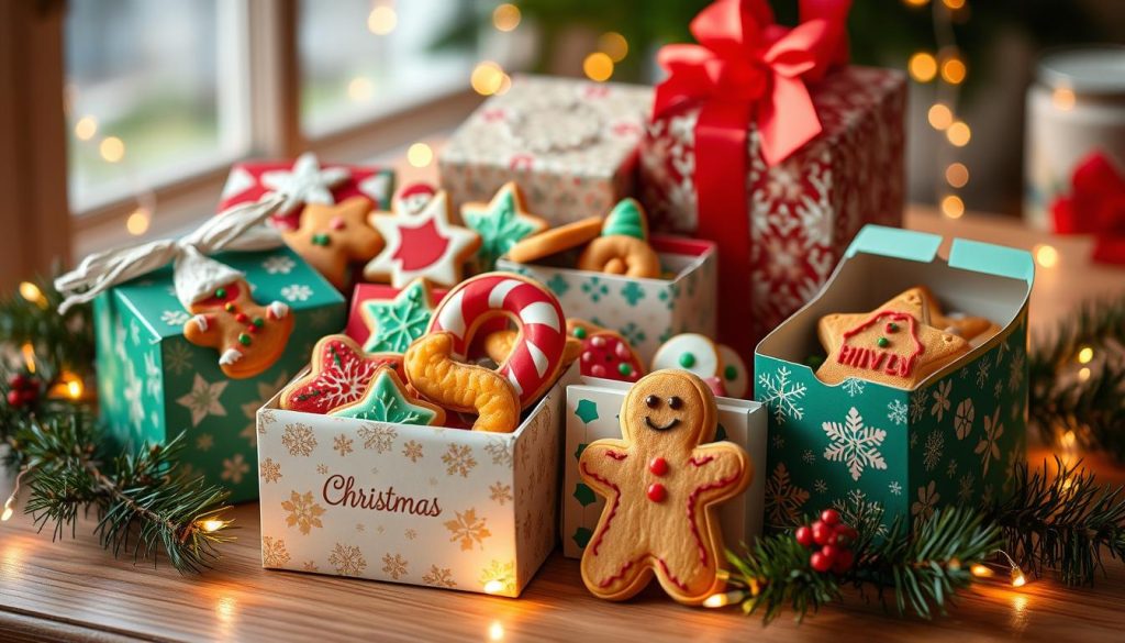 Festive cookie boxes