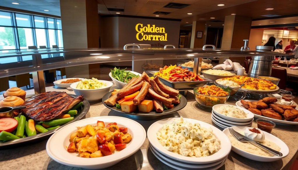 Golden Corral menu options showcasing variety