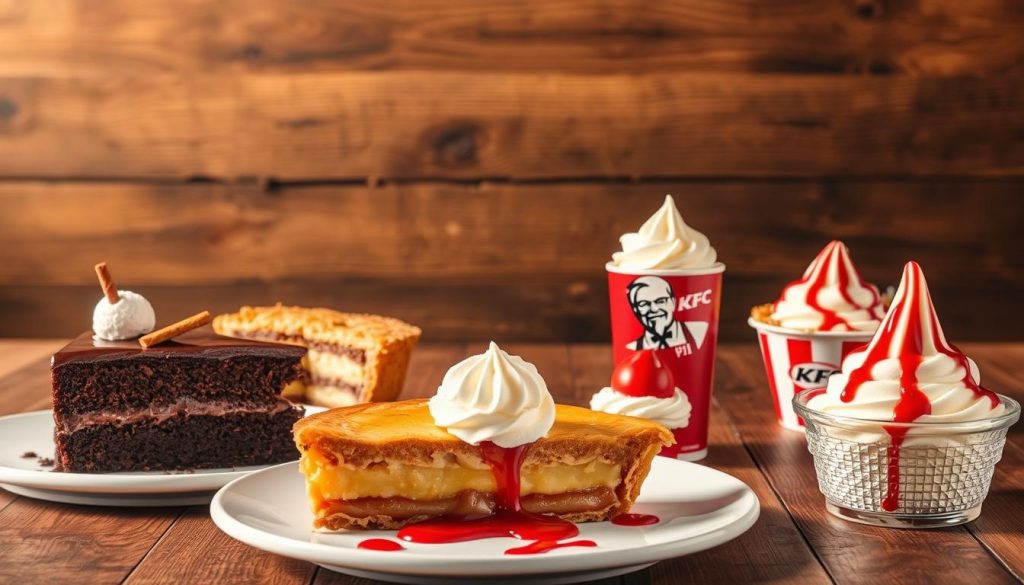 KFC dessert menu