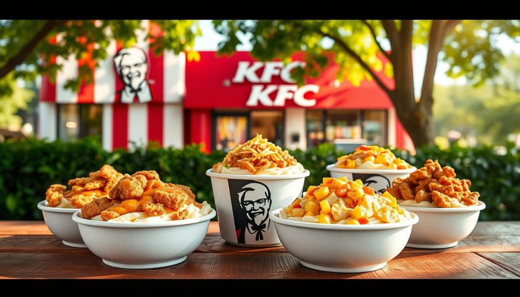 KFC mashed potato bowls available at various KFC locations