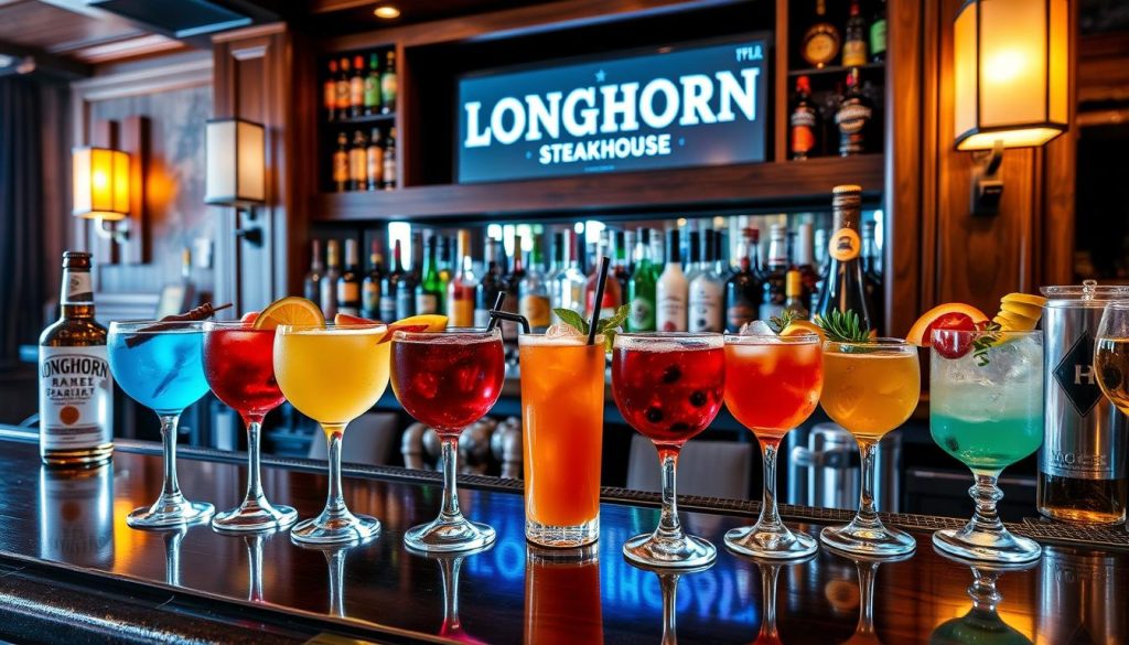 LongHorn Steakhouse bar menu highlights