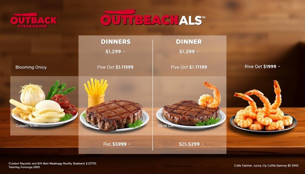 Outback Steakhouse dinner deals comparison