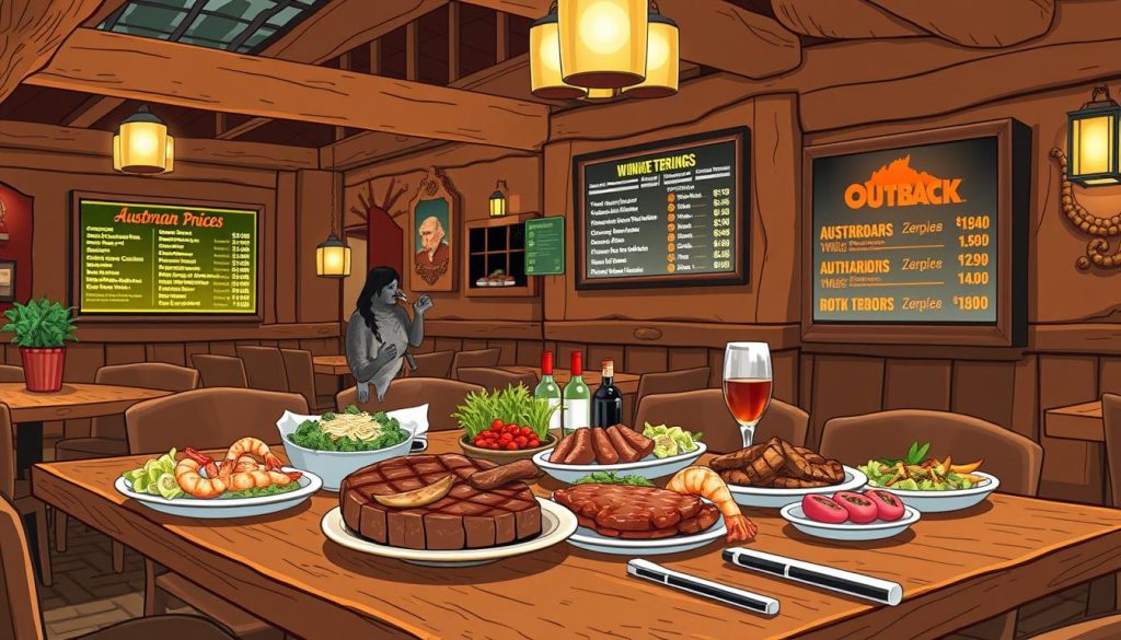 Outback Steakhouse prices and menu pricing information