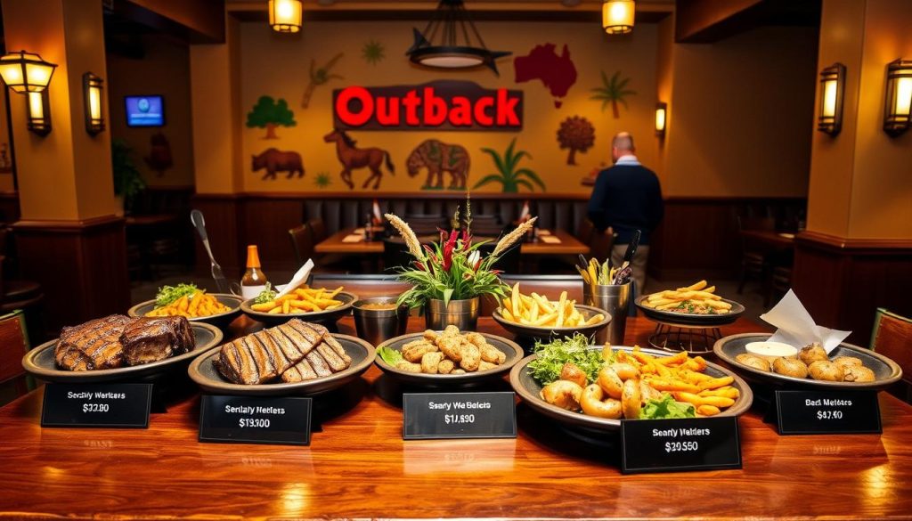 Outback Steakhouse pricing structure