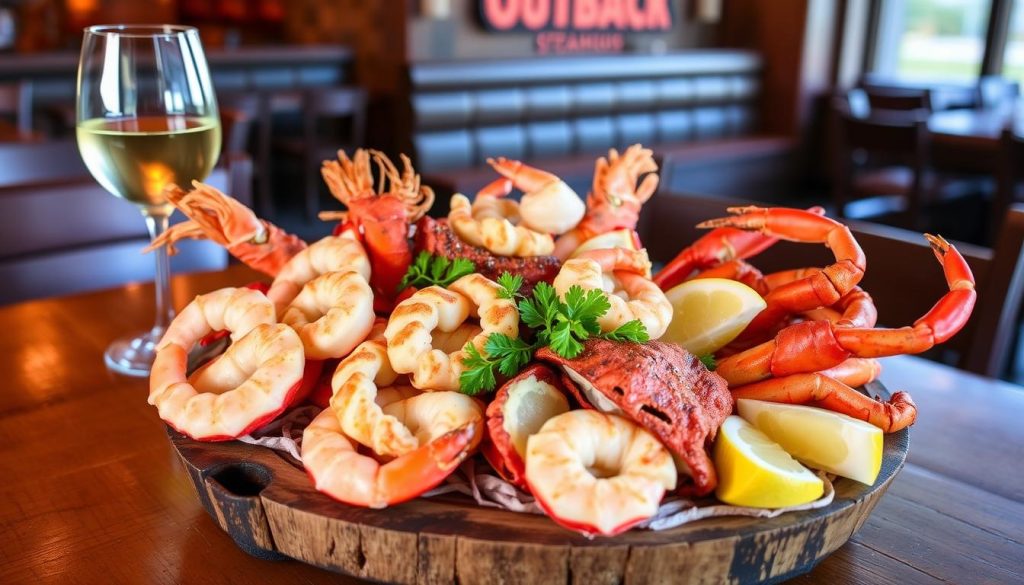 Outback Steakhouse seafood menu