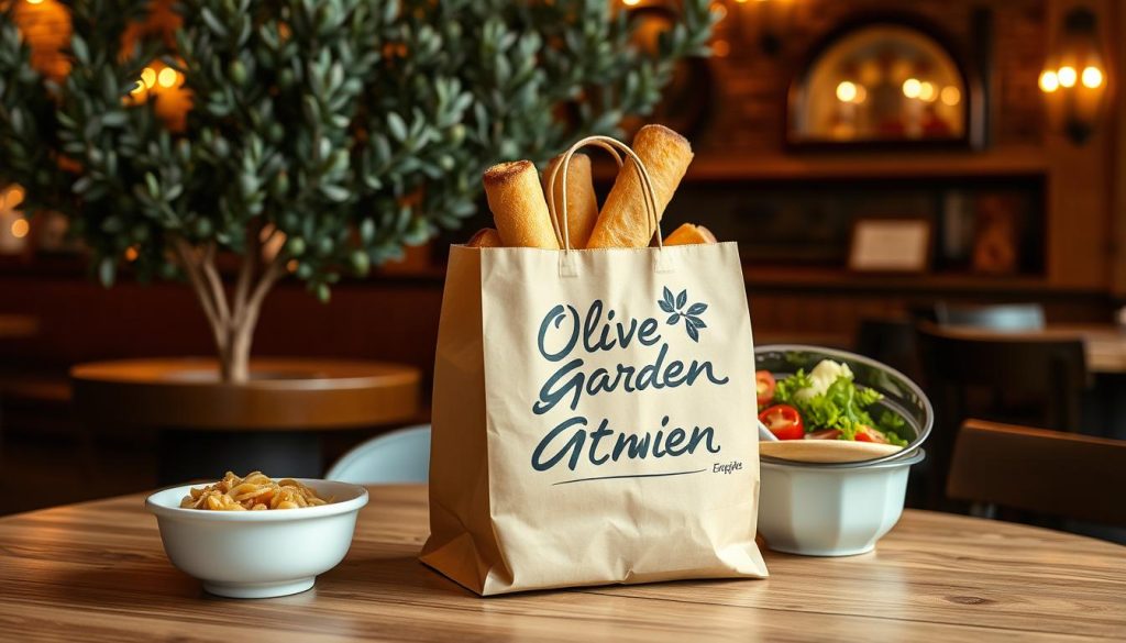 Takeout services at Olive Garden