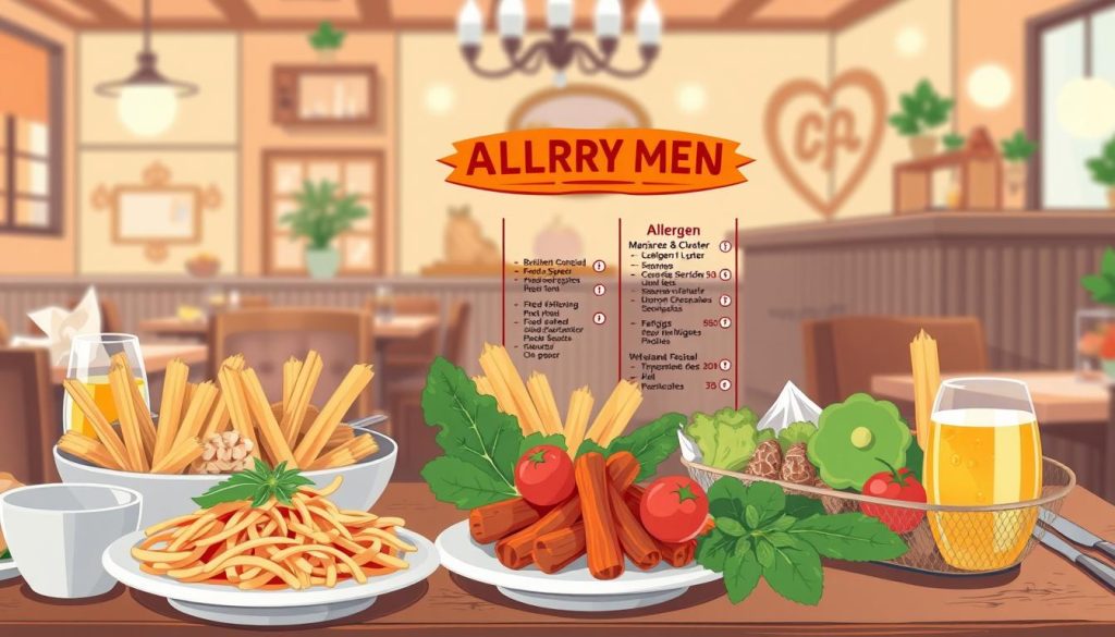 allergen menu changes