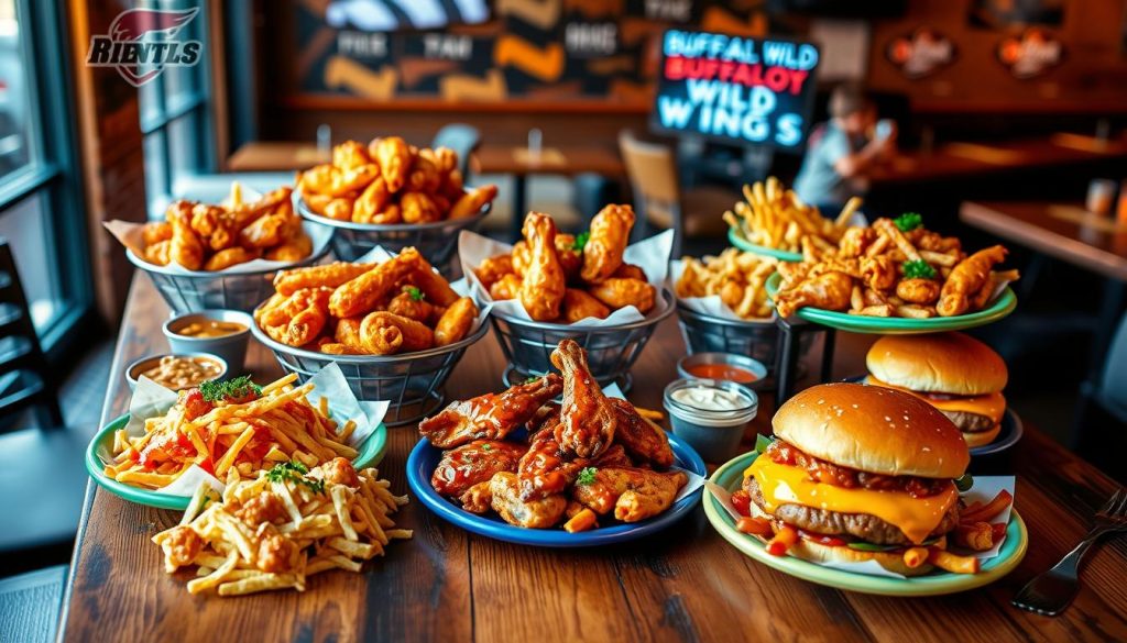 buffalo wild wings event menu