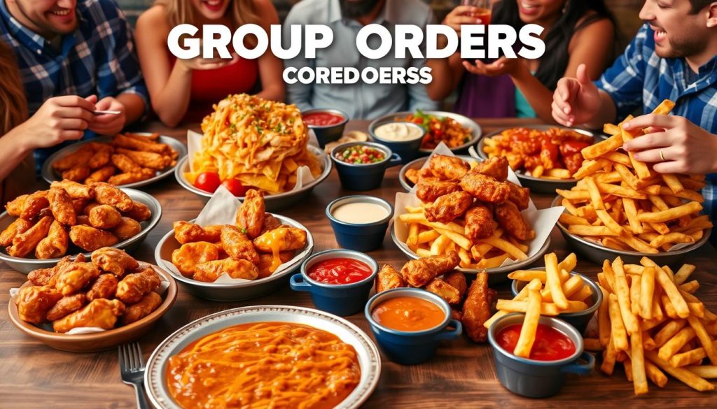 buffalo wild wings group orders menu variety