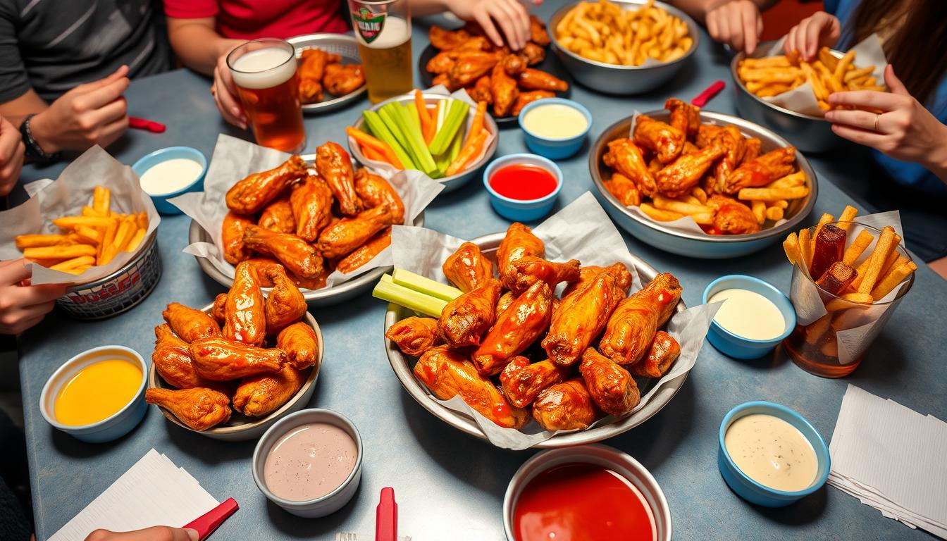 buffalo wild wings party menu