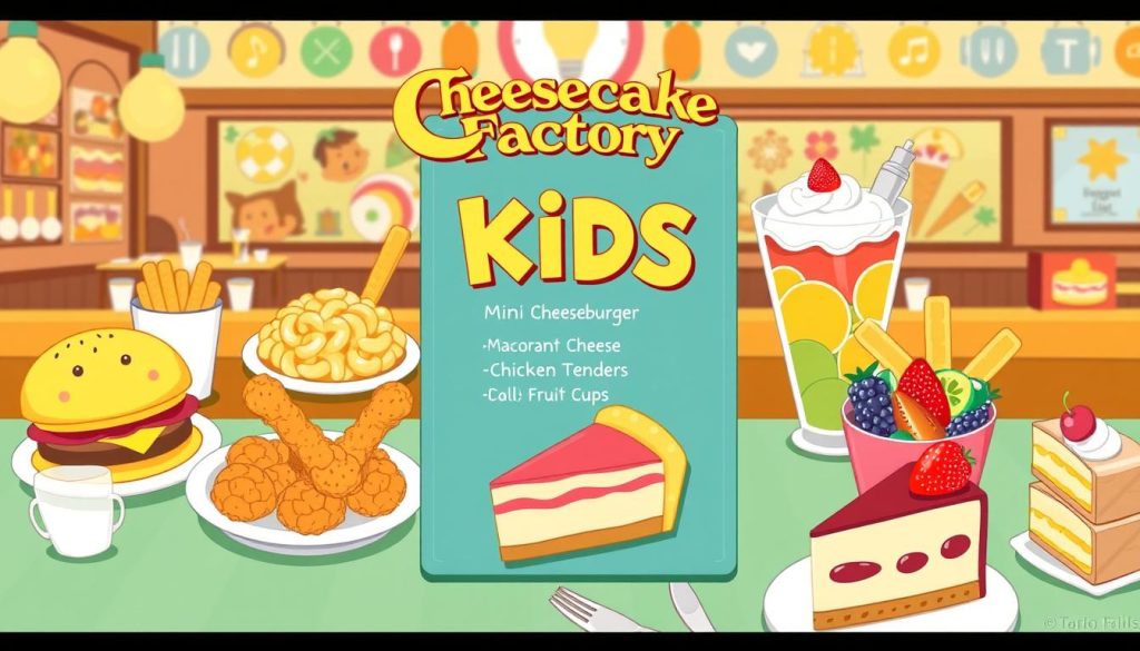 cheesecake factory kids menu