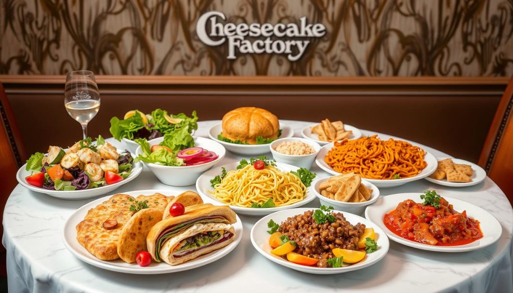 cheesecake factory lunch menu items