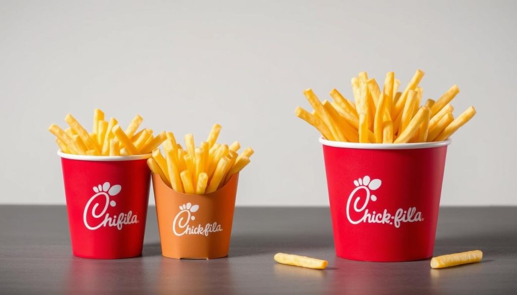 chick fil a fries sizes