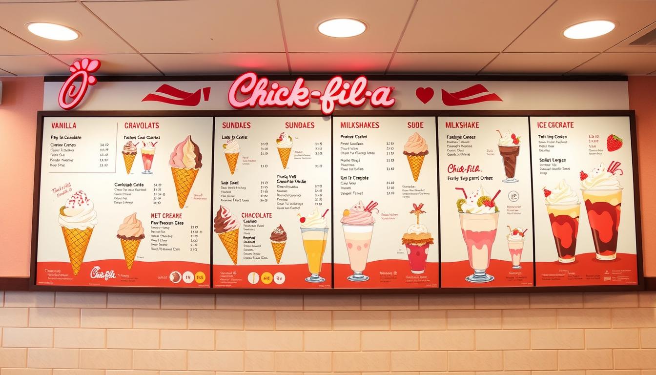 chick-fil-a ice cream menu