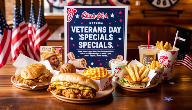 chick fil a menu veterans day