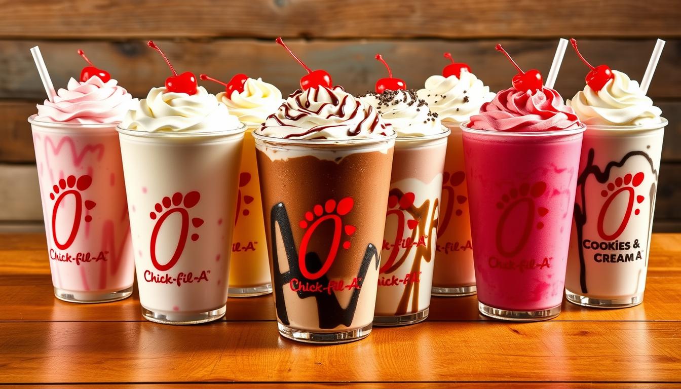 chick-fil-a milkshake menu