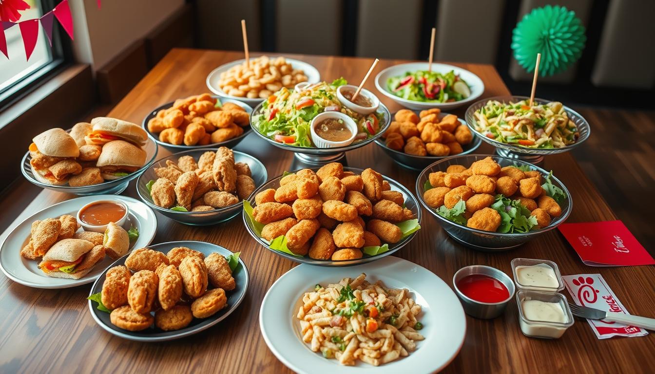 chick fil a party platters menu