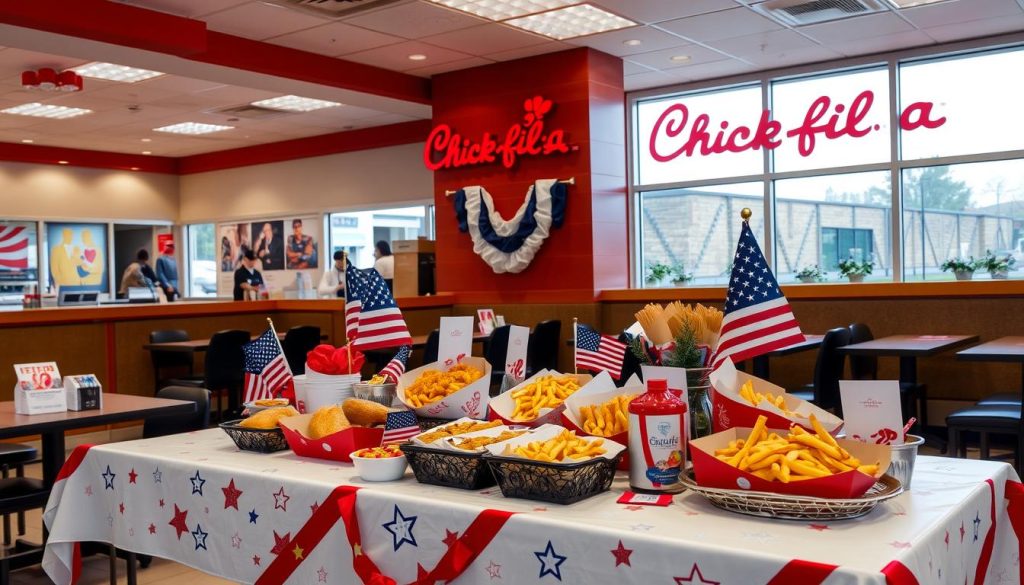 chick fil a veterans day menu