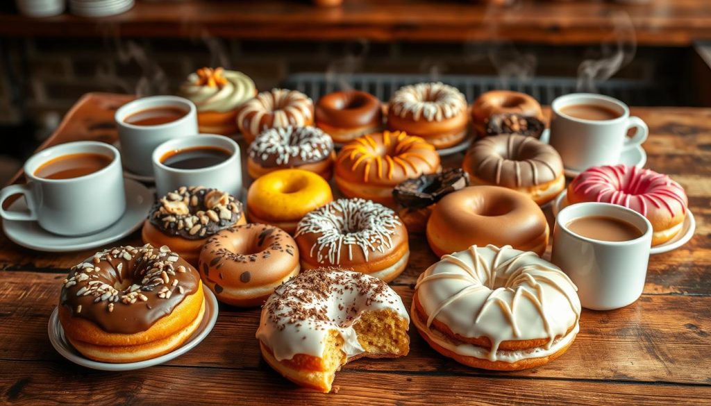 coffee and doughnut menu