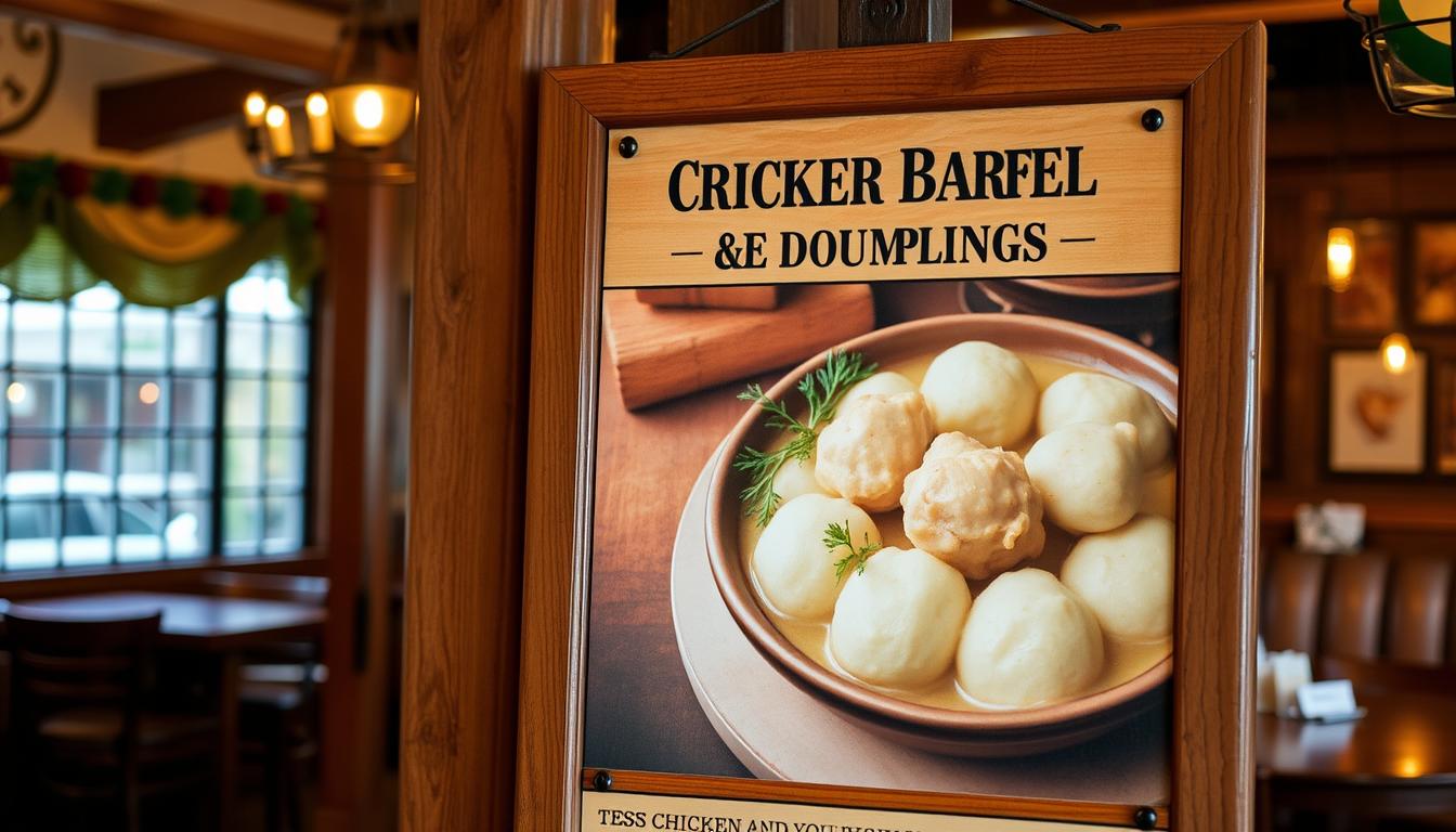 cracker barrel chicken and dumplings menu