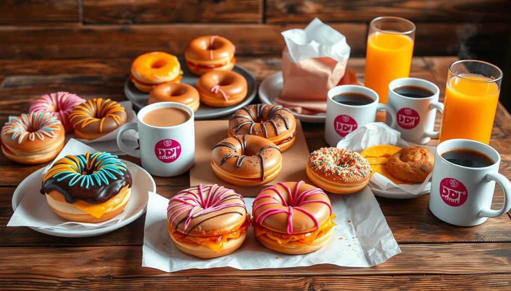 current Dunkin Donuts breakfast menu prices