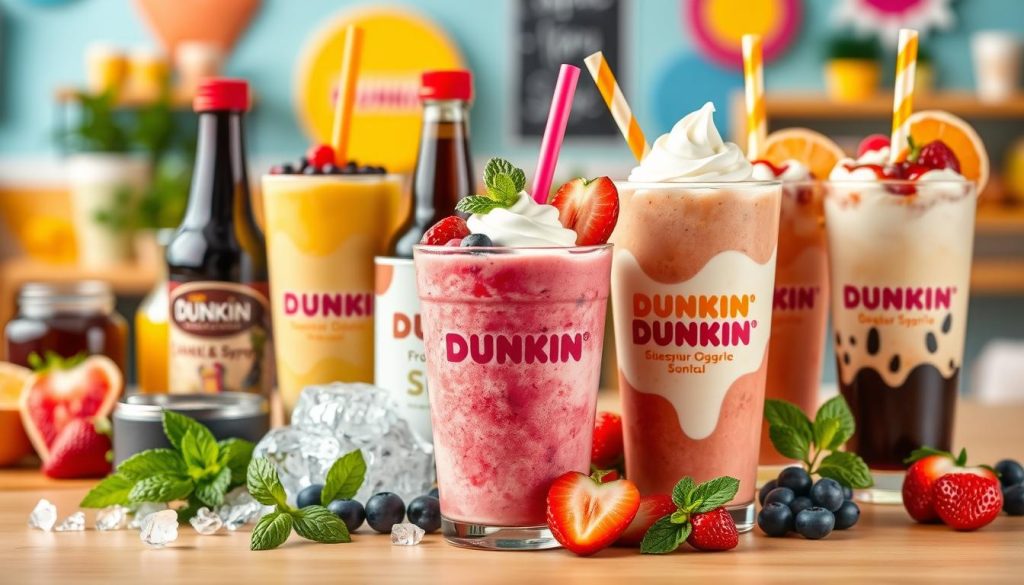 customization of dunkin smoothies menu