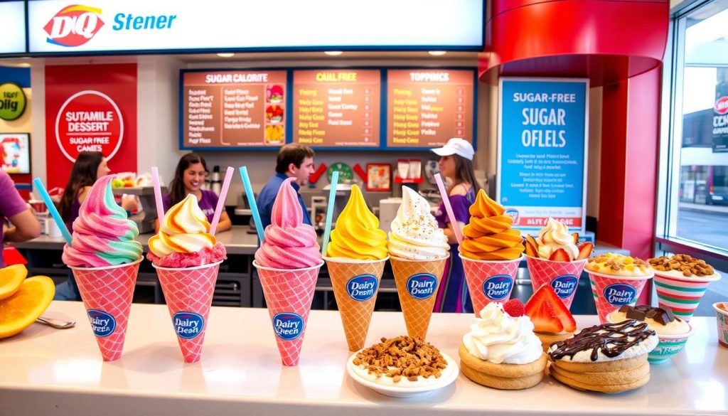 customize Dairy Queen order for sugar-free options