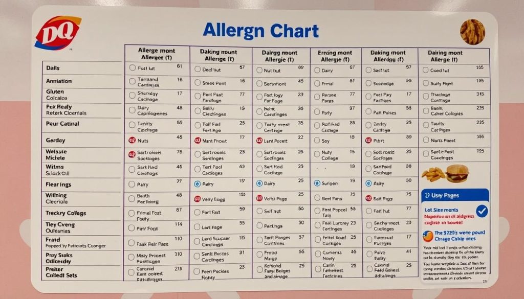 dairy queen allergen chart