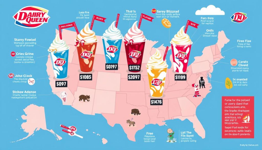 dairy queen blizzard prices by location