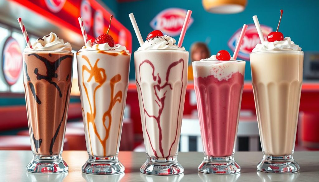 dairy queen milkshakes menu