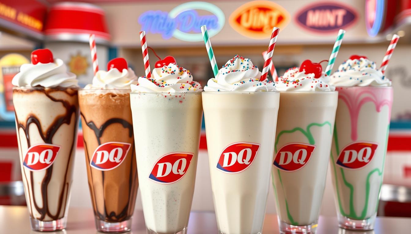 dairy queen milkshakes menu