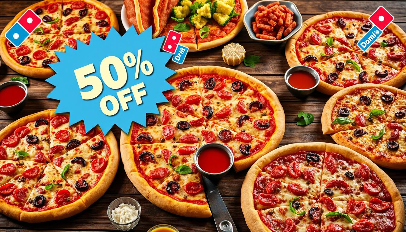 domino's 50% off menu price