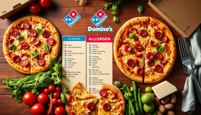 domino's pizza allergen menu