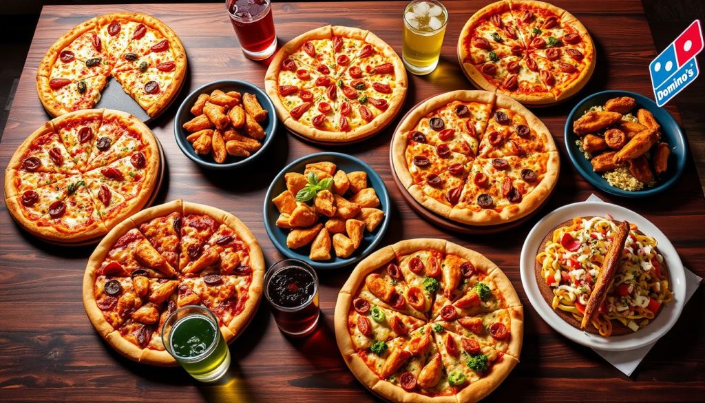 domino's pizza menu options and variety