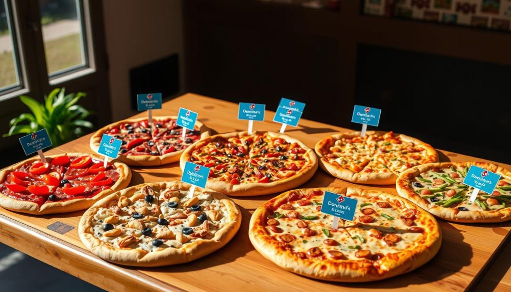 domino's vegetarian pizza menu prices