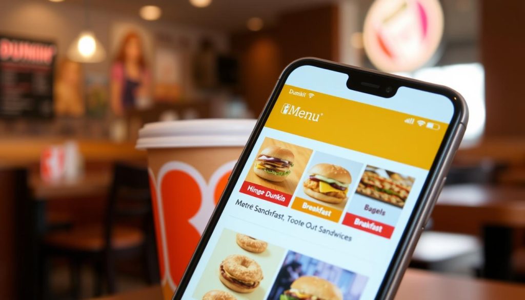 dunkin app ordering