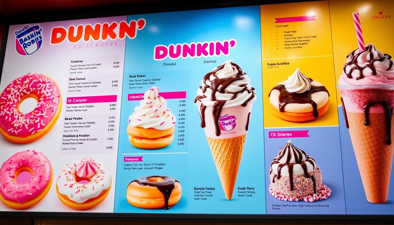 dunkin baskin robbins menu