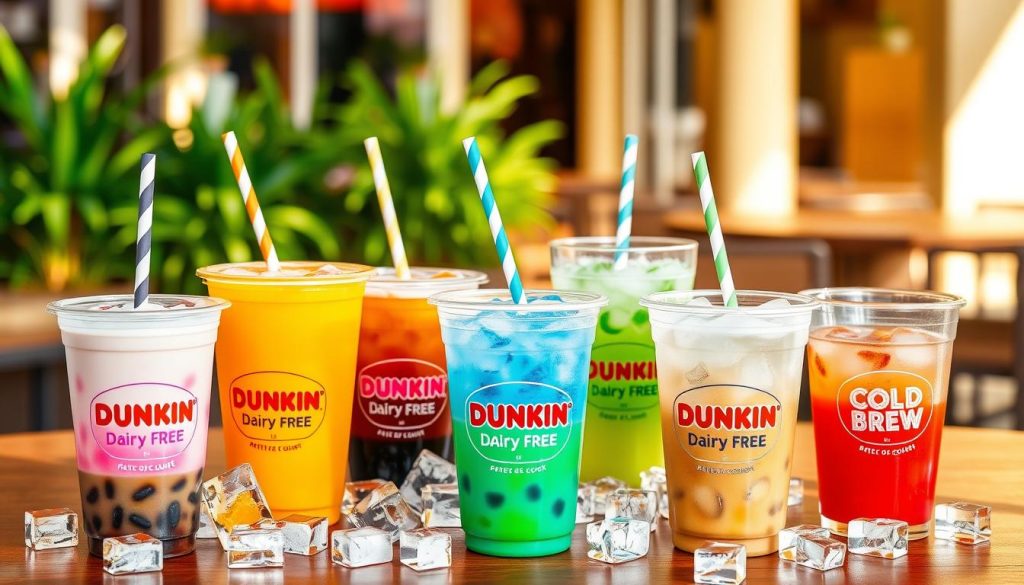 dunkin dairy free drinks