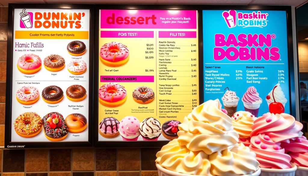 dunkin donuts baskin robbins menu