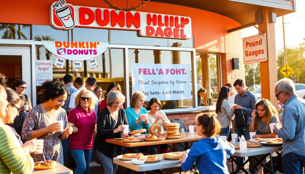 dunkin donuts community involvement