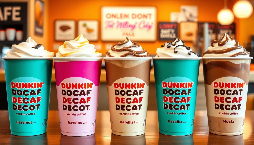 dunkin donuts decaf coffee flavors