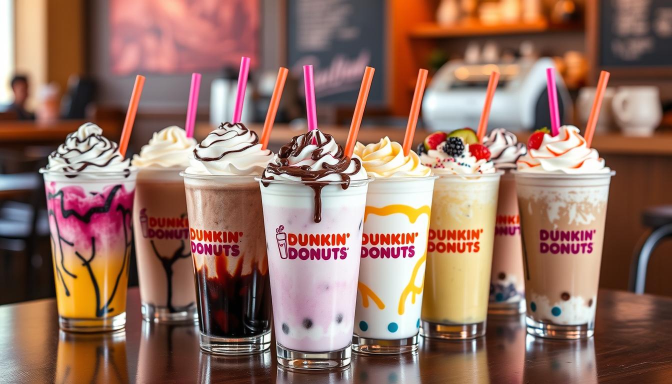 dunkin' donuts frappe menu