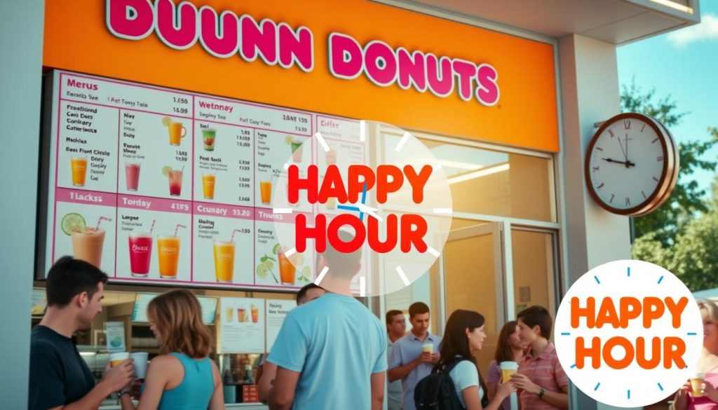 dunkin donuts happy hour times